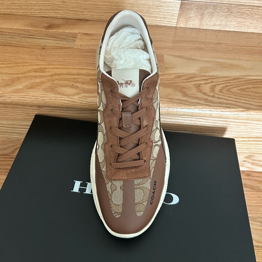 Coach Brown and Cream Athletic Sneakers - Picture 9 of 11